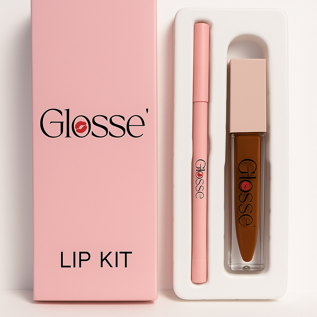 Glosse' Lip Kit - Latte Light (Nude)