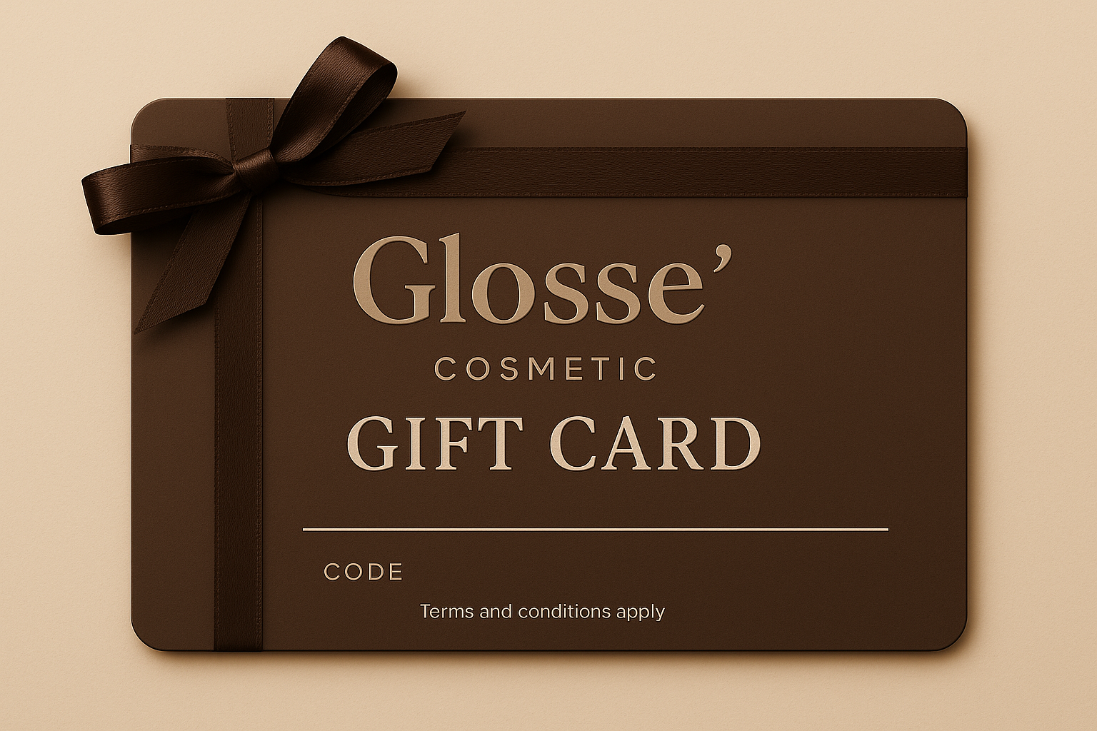 Glosse' Cosmetic Gift Card